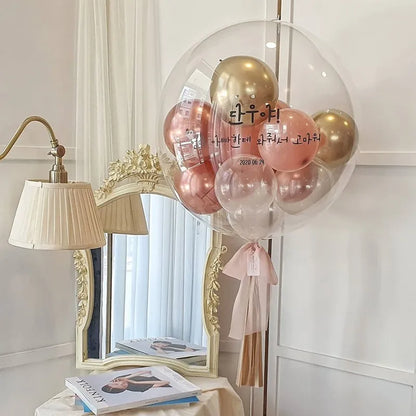 1set Bobo balloon helium Baby Shower decoration 24inch