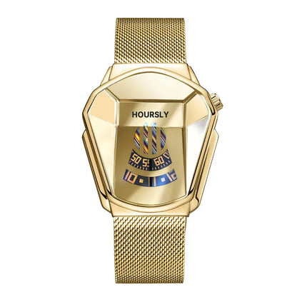 Hoursly brand technology fashion Quartz luxury watch for men