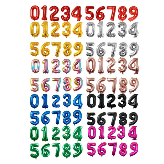 Number Foil  balloons 16/32 inch   Party Decoration