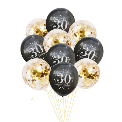 10pcs Confetti 12inch Latex balloons