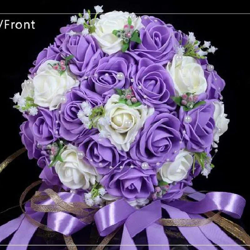 Burgundy wedding bouquet