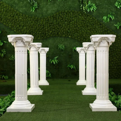 Roman plastic white pillars for decoration 65cm 113cm
