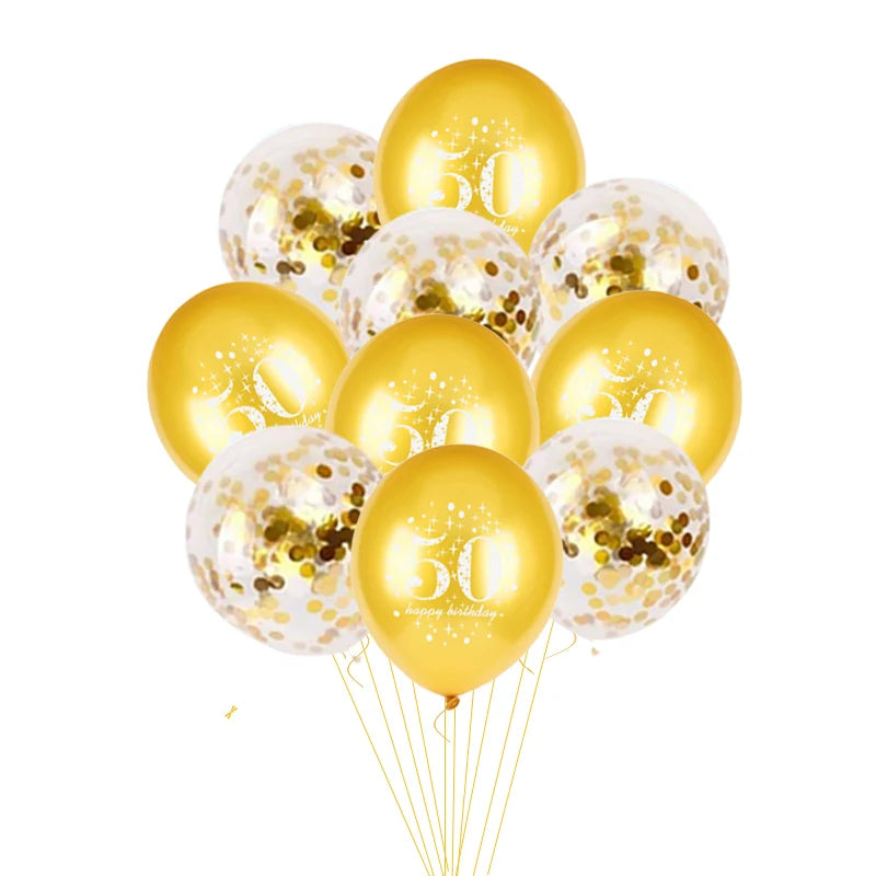 10pcs Confetti 12inch Latex balloons