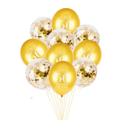 10pcs Confetti 12inch Latex balloons