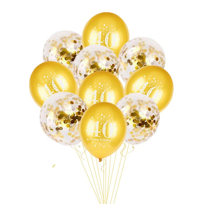 10pcs Confetti 12inch Latex balloons