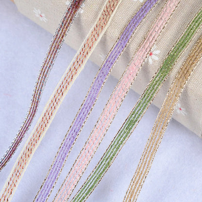 Vintage Jute burlap hessian ribbon with Lace 10M/Roll