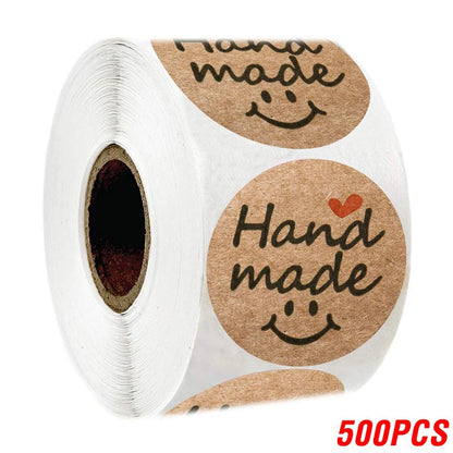 Vintage Kraft Paper Stickers – 100–500pcs