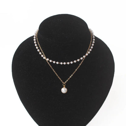 Neck pearl choker necklaces
