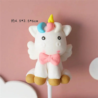 Unicorn cake topper decor