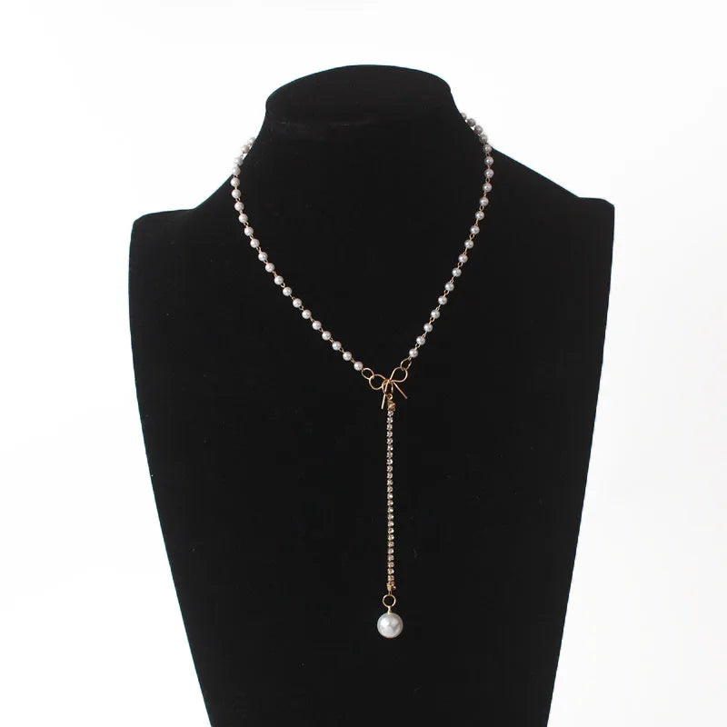 Neck pearl choker necklaces