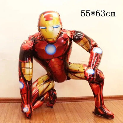 3D Superhero Foil Balloons – Spiderman & Iron Man