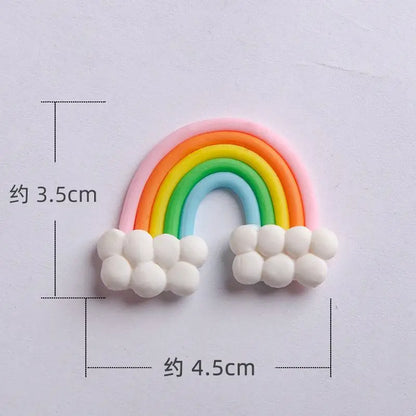 Smiling Face Cloud Rainbow Cake opper decoratings