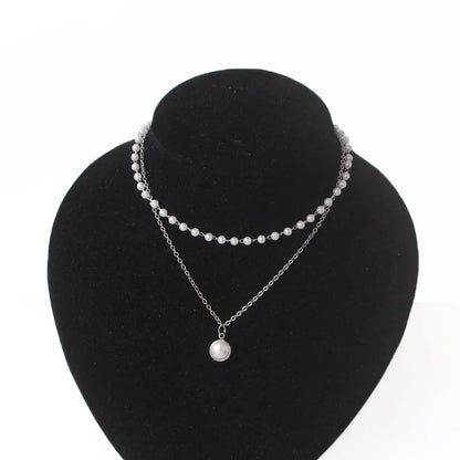 Neck pearl choker necklaces