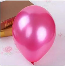 30–100PCS Pearl Balloons – White, Pink, Blue, Silver, Purple