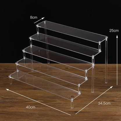 1-5 Tier Clear Acrylic Display Stand
