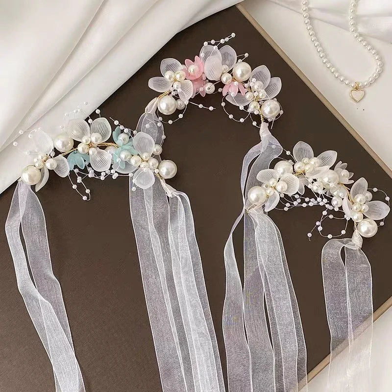ELsa Flower Crystal Head Diadem