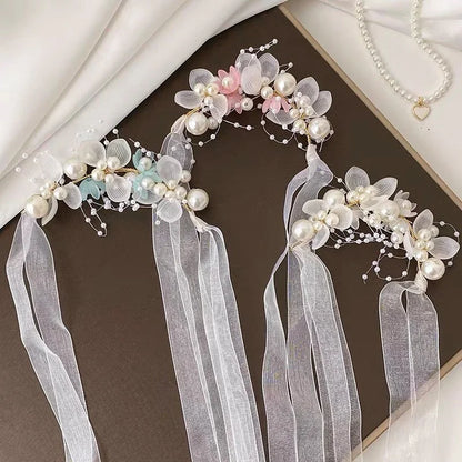 ELsa Flower Crystal Head Diadem