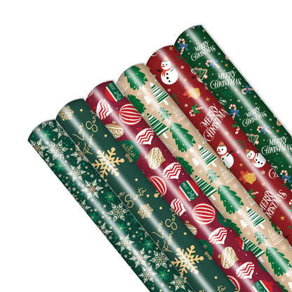 6pcs Holiday Gift Wrap Paper – 50x70cm