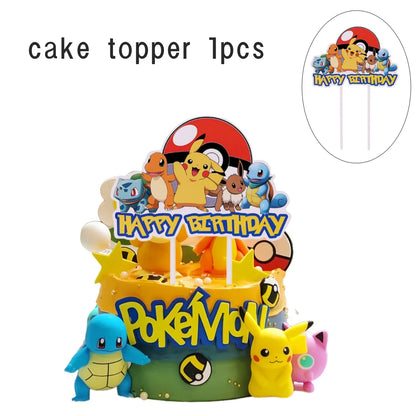 Pokemon & Pikachu  Cake Topper Decoration