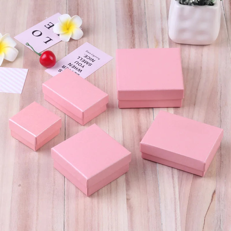 12pack White Black cardboard jewelry boxes 7x9x3cm