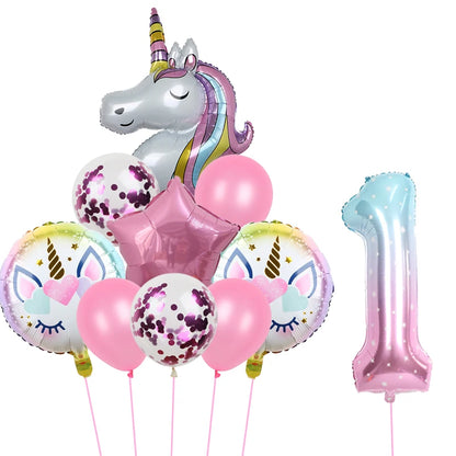 1Set Unicorn theme balloon 32inch