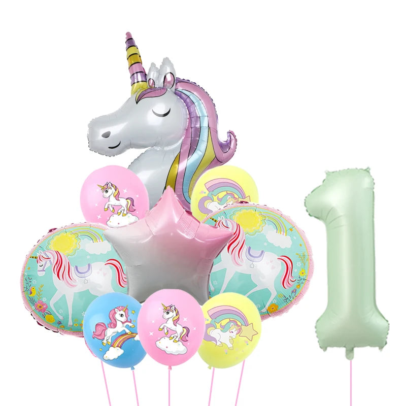 1Set Unicorn theme balloon 32inch