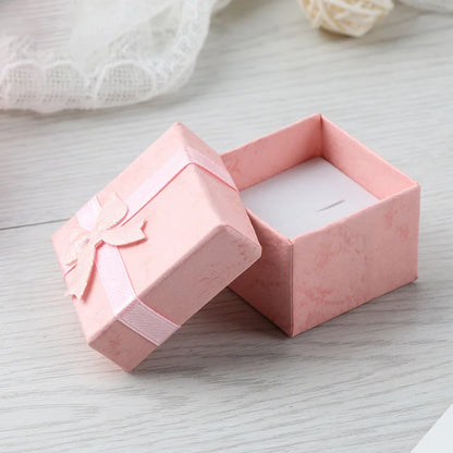 Jewelry packaging box 4*4*3CM multi-color 12pcs
