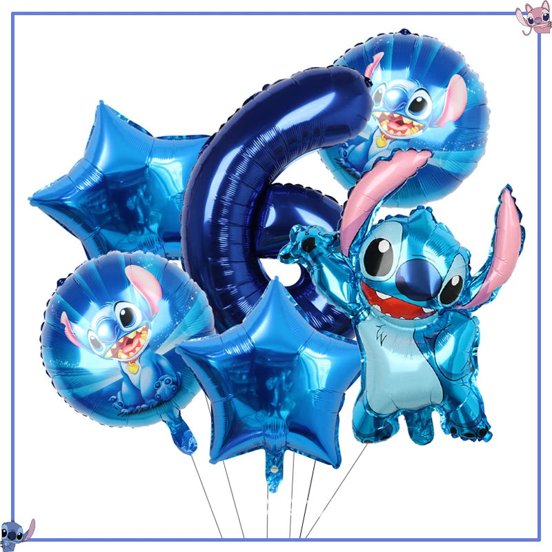 Disney Stitch Birthday Party Decoration Supplies New Lilo Stitch Balloon Baby Shower Aloha Paper Cups Plates Napkins Tablecloth