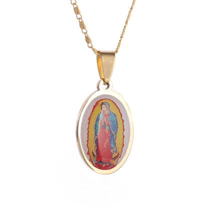 Virgin Mary medal pendant