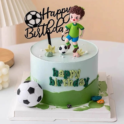 Soccer Player Figurine Cake Topper – Football Theme