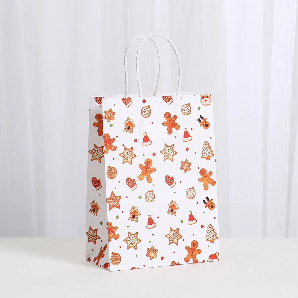 6pcs Creative Xmas Paper Bags