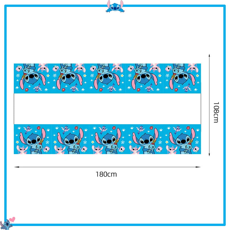 Disney Stitch Birthday Party Decoration Supplies New Lilo Stitch Balloon Baby Shower Aloha Paper Cups Plates Napkins Tablecloth
