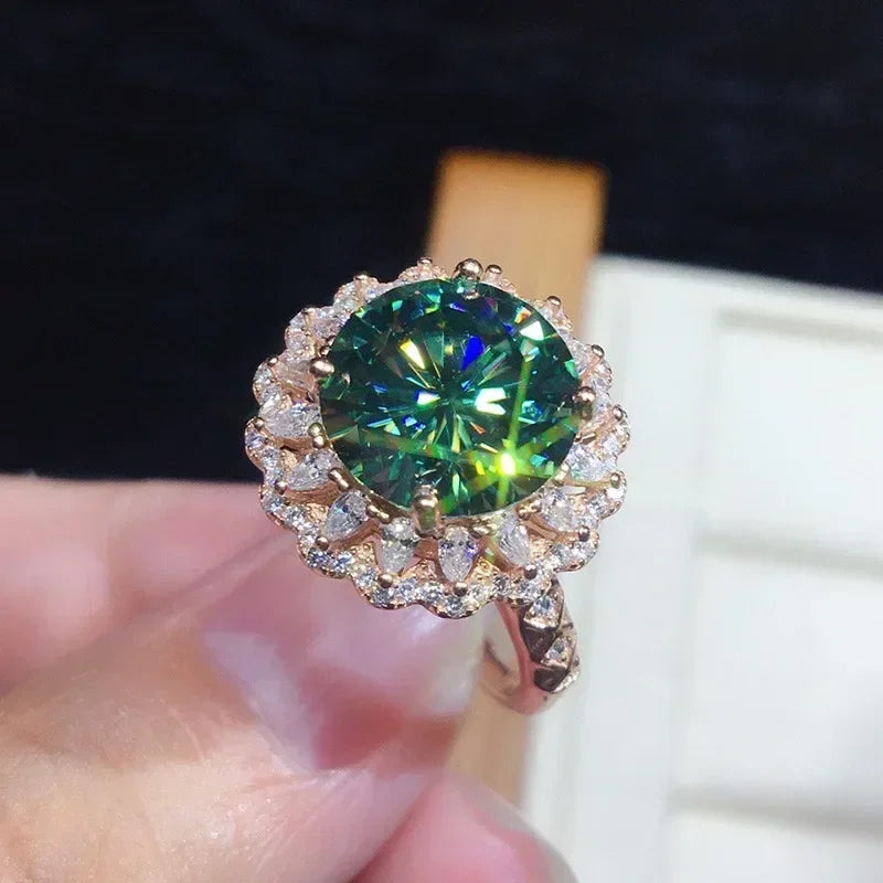 Zaitina green Zirconia crystal ring