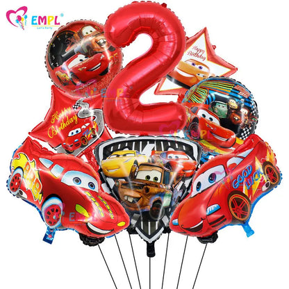McQueen Foil Balloons Set 8 Pcs