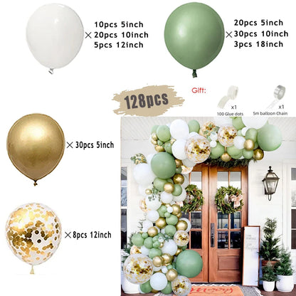 Jungle Safari Green Balloon Arch Kit