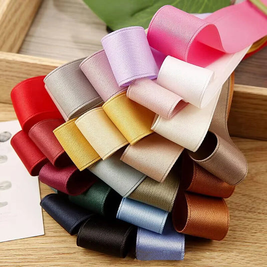 Single color Polyester/Cotton terylene  crafts Ribbons 10 Yards10 16 25MM/38MM Matte