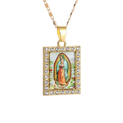 Virgin Mary medal pendant