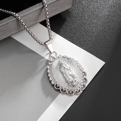 Virgin Mary medal pendant