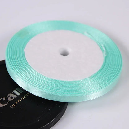 Silk Satin ribbons 22 meters/roll 6mm