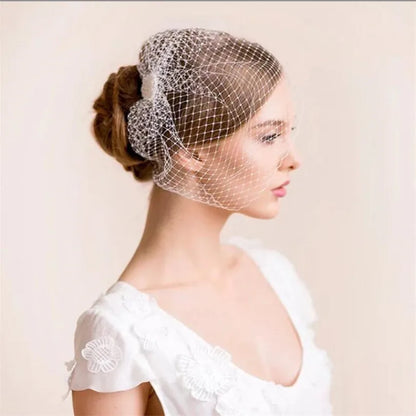 Elegant party head dress face