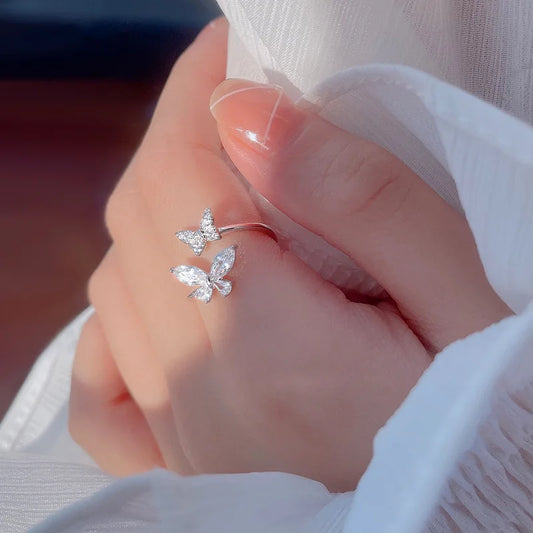 Zircon Butterfly ring