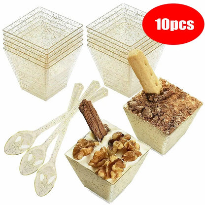 Plastic dessert cup 10/30/50pcs 50/60/90ML