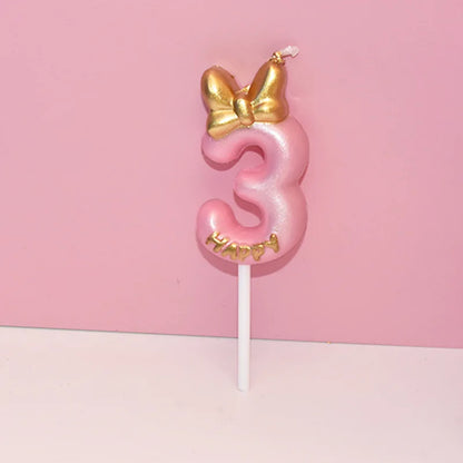 Mickey pink candle