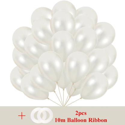 White Pearl Balloons  5/10/12inch