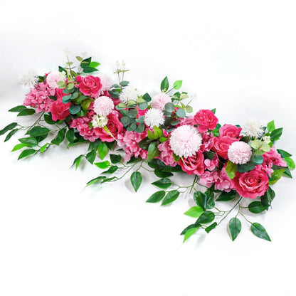 flowers row for table decor 100cm