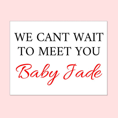 Baby Shower custom stickers for balloons