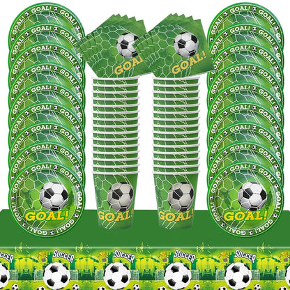 Soccer Party Tableware – Plates, Cups & Napkins
