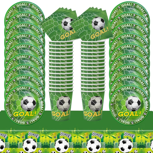 Soccer Party Tableware – Plates, Cups & Napkins