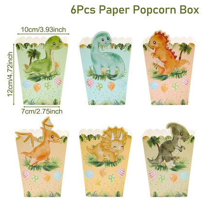Dinosaur disposable tablecloth party decoration