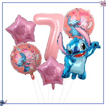 Disney Stitch Birthday Party Decoration Supplies New Lilo Stitch Balloon Baby Shower Aloha Paper Cups Plates Napkins Tablecloth